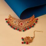 Polki Necklace with Earrings