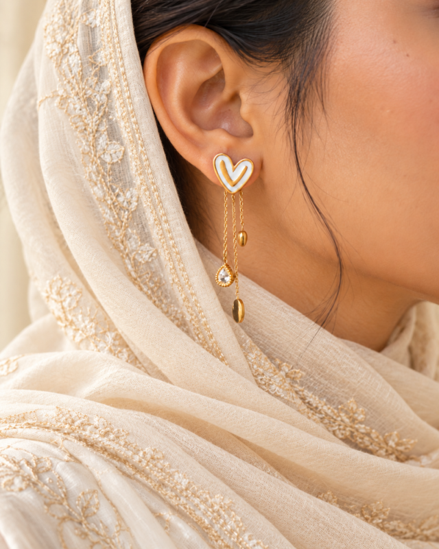 Gold-Plated Stainless Steel Earrings